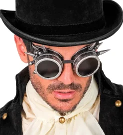 Steampunk Briller Sølv