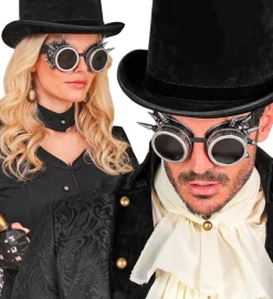 Steampunk Briller Sølv