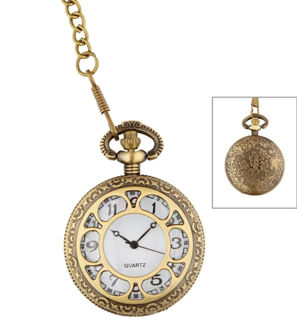 Steampunk Lommeur Bronze