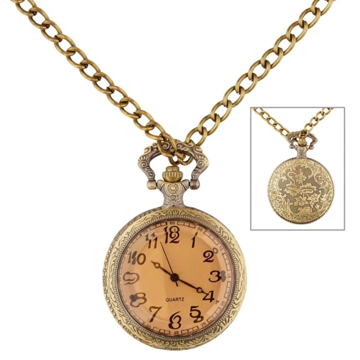 Steampunk Lommeur Halskæde