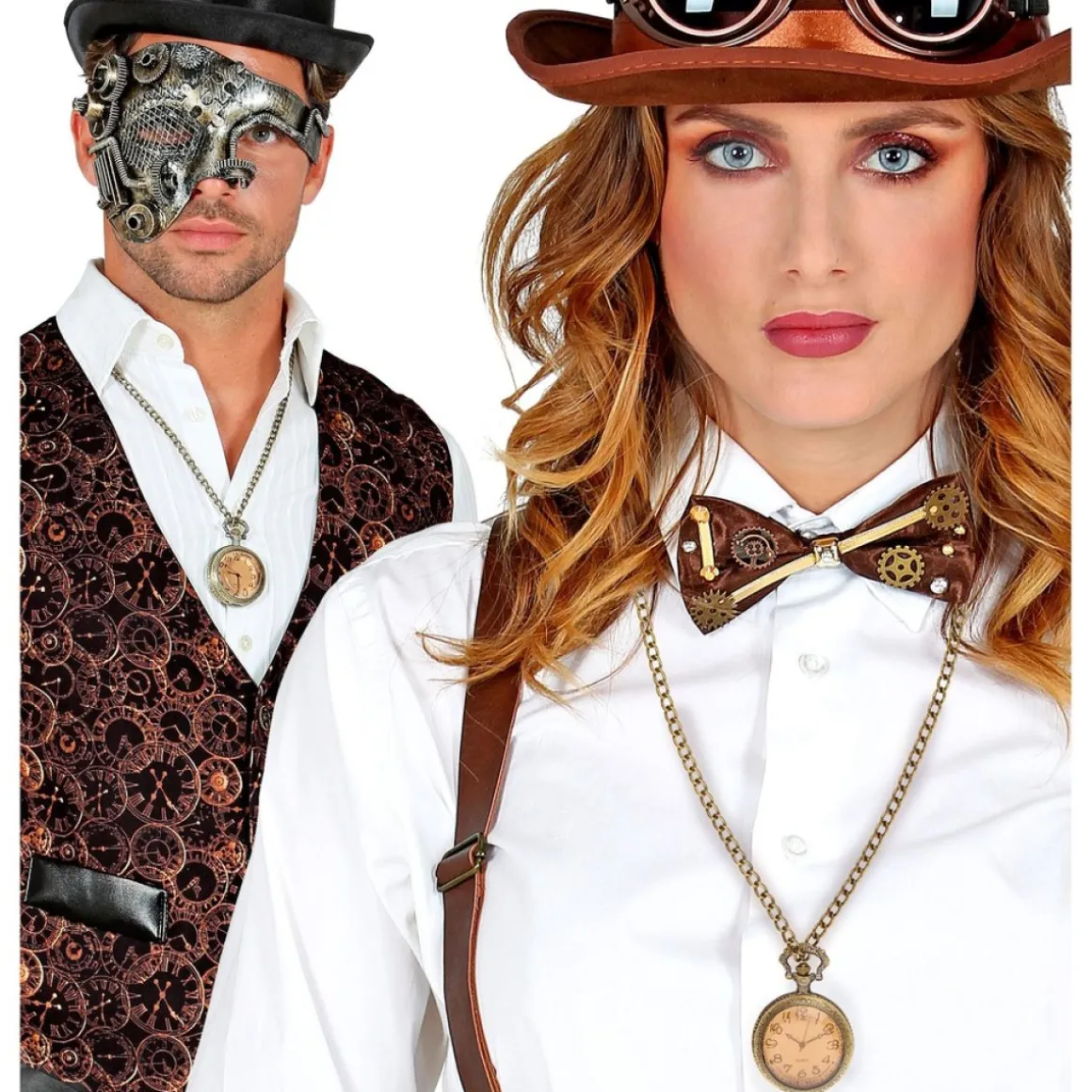 Steampunk Lommeur Halskæde