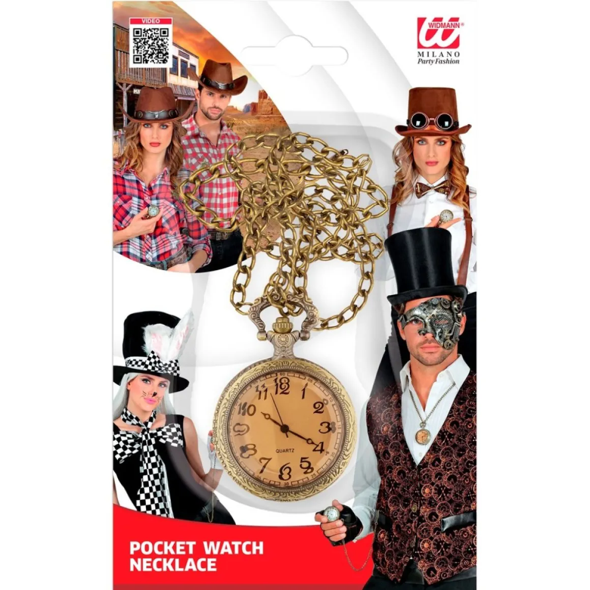 Steampunk Lommeur Halskæde