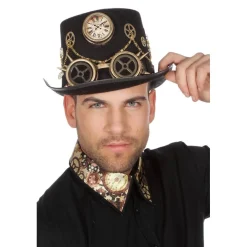 Steampunk Urhat Sort/Guld