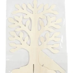 Stående Træfigur Beige