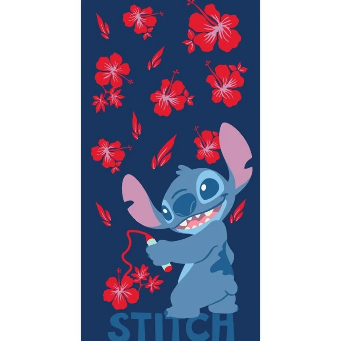 Stitch® Hibiscusblomster Bomuld Håndklæde