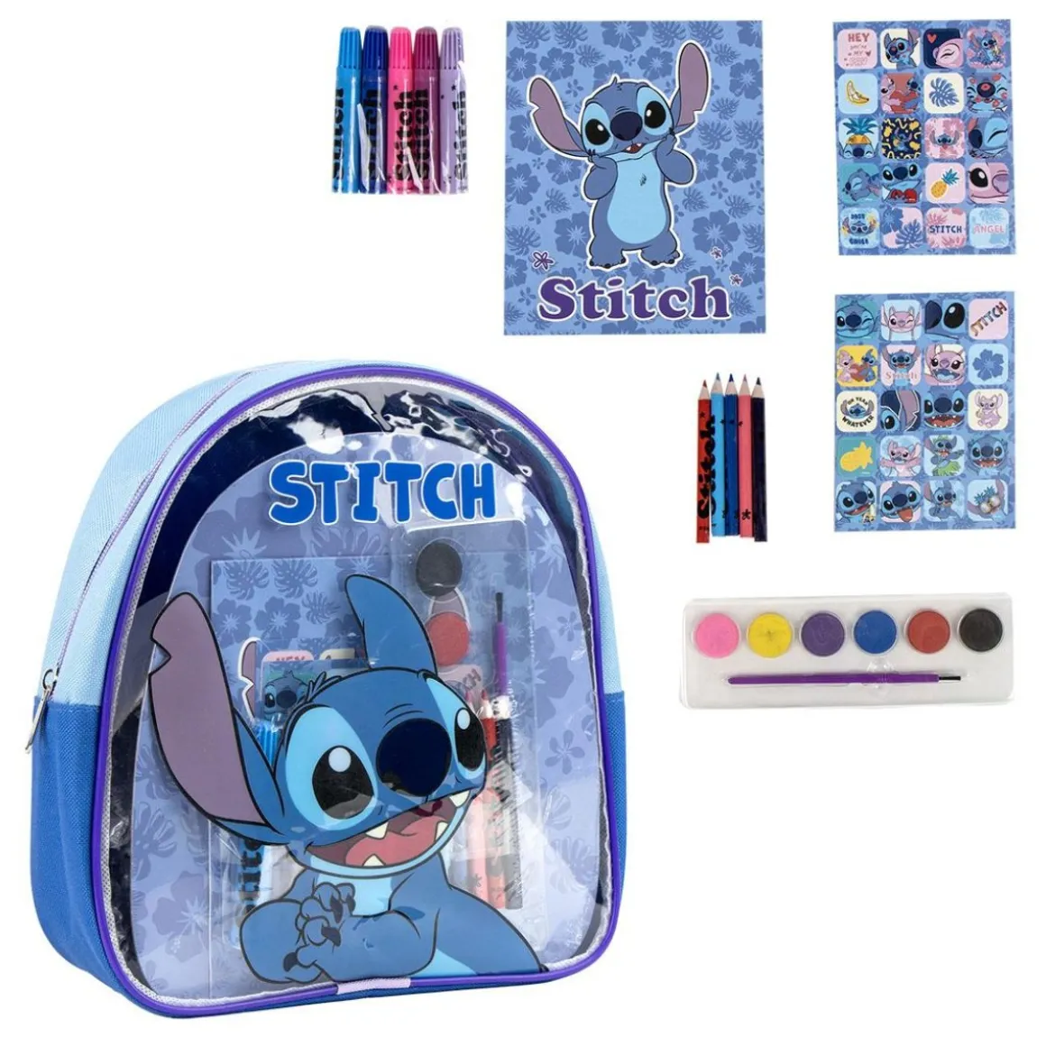 Stitch® Farvelæg Selv Rygsæk Blå