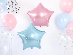 Stjerne Folieballon Lyserød