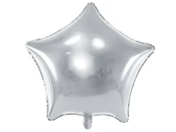 Stjerne Folieballon Sølv