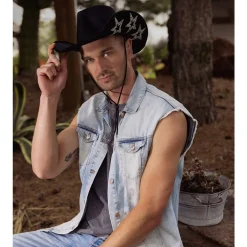 Stjerne Cowboyhat Sort