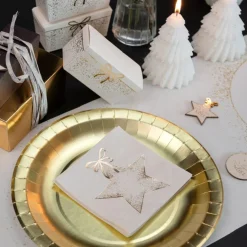Stjerneservietter Guld