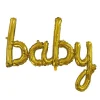 Stor Baby Folieballon Guld