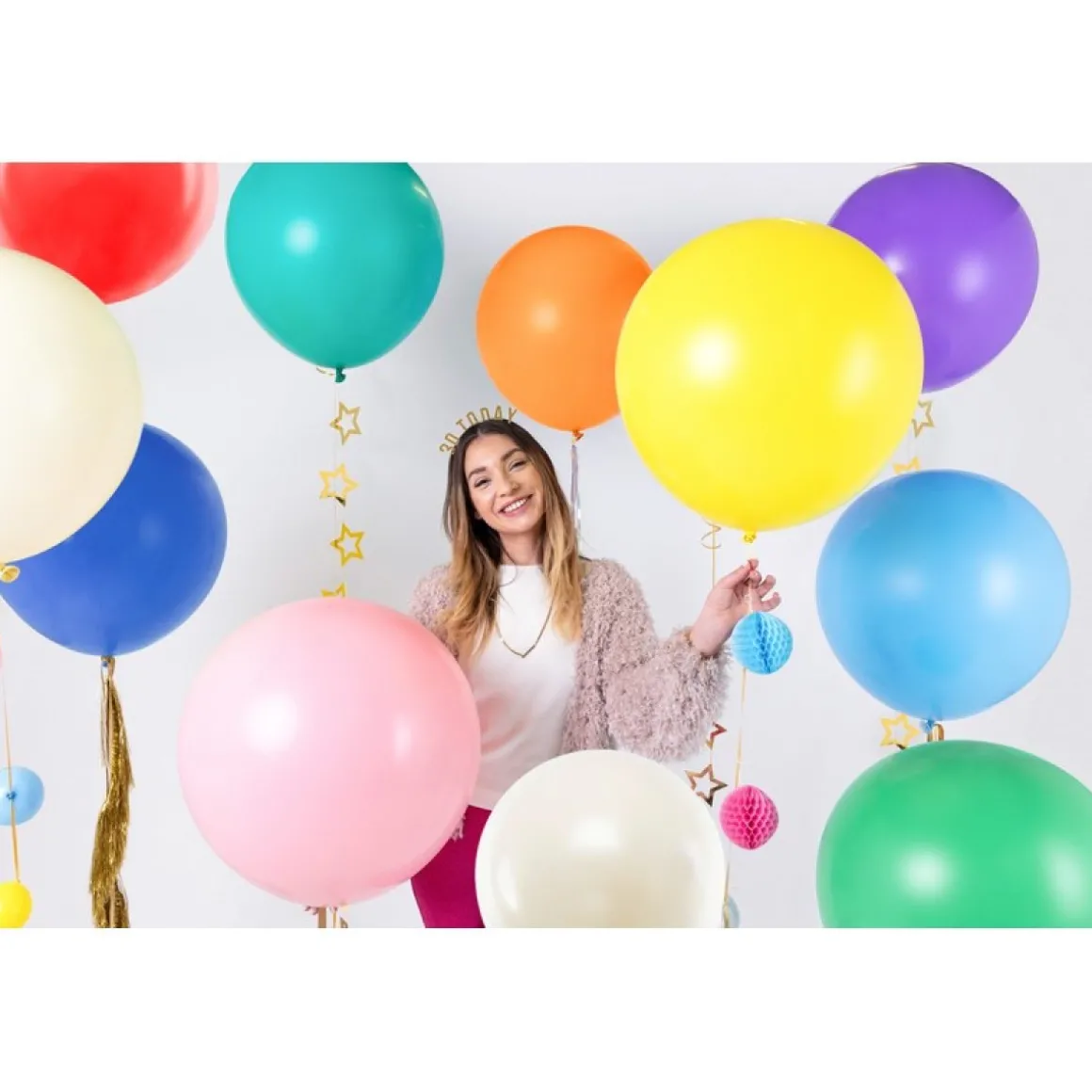 Stor Rund Ballon Orange