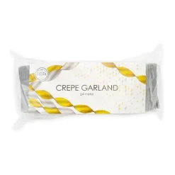 Stor Crepeguirlande Sølv 24m