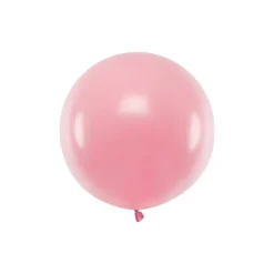 Stor Rund Ballon Pastel Lyserød