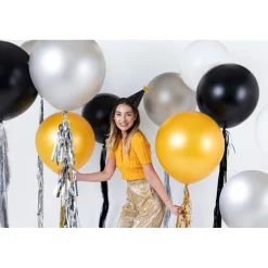 Stor Rund Ballon Sort
