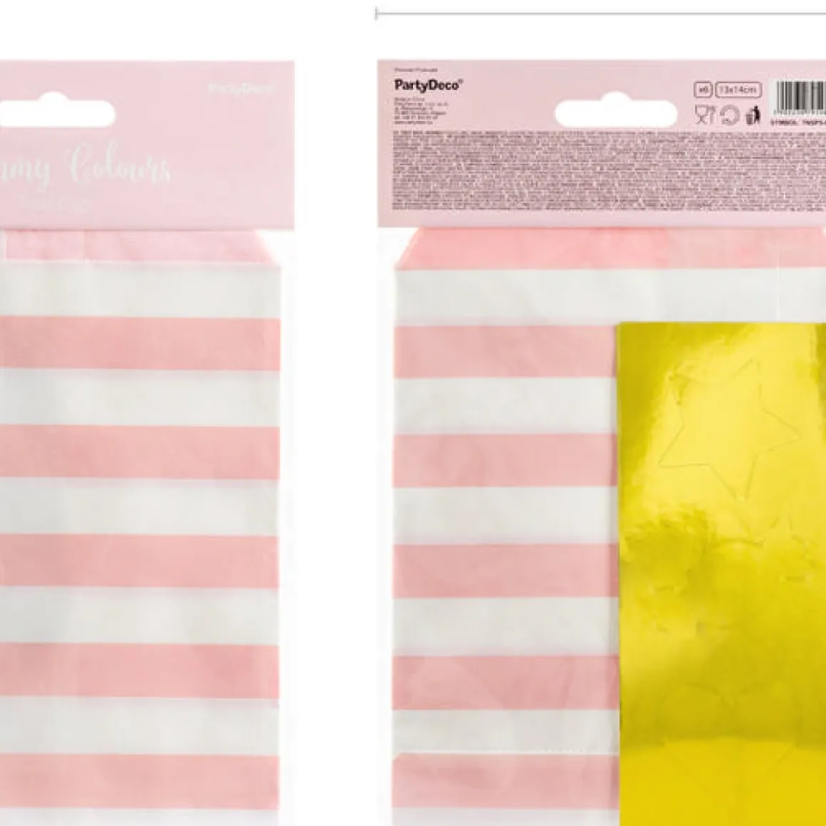 Stribede Slikposer Pastel Lyserød