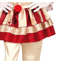 Stribet Horror Klovn Børnekostume