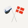 Studenterhue & Dannebrog Flag Blå