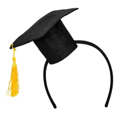 Studenterhue Hårbøjle Sort