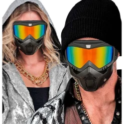 Taktisk Maske Med Regnbue Spejlglas