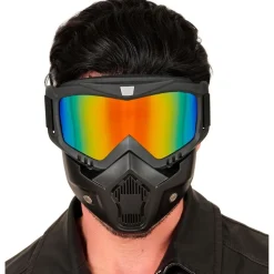 Taktisk Maske Med Regnbue Spejlglas