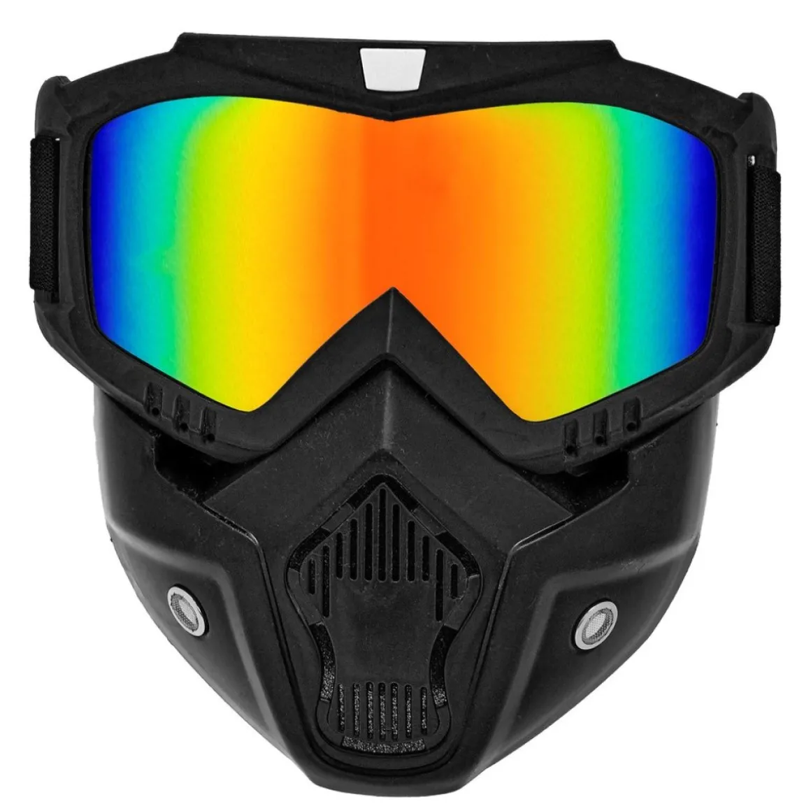 Taktisk Maske Med Regnbue Spejlglas