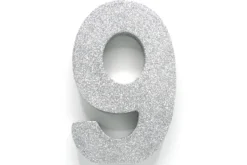 Tal Bordpynt Glitter Sølv