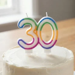 30-Tal Kagelys Regnbuefarvet
