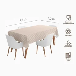 Ternet Papirdug Beige/Hvid