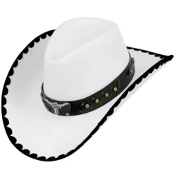 Texas Cowboyhat Hvid