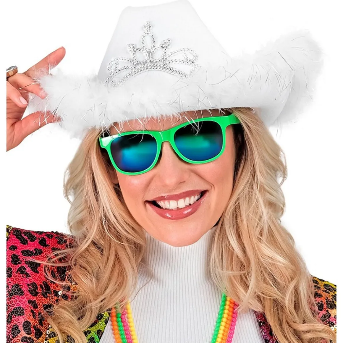 Tiara Cowboyhat Hvid
