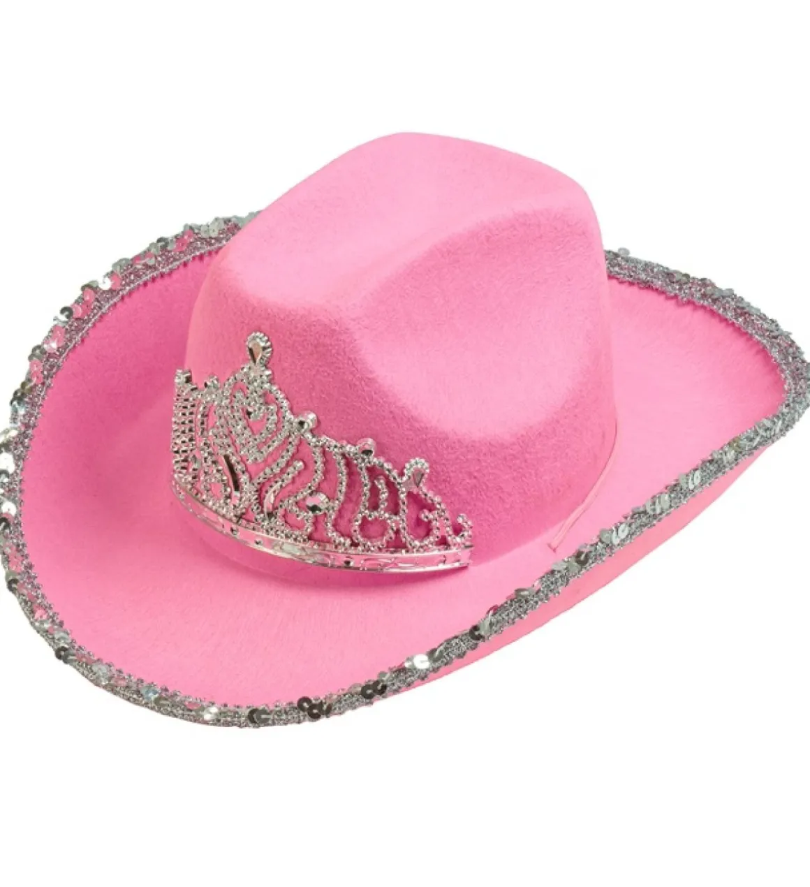 Tiara Cowboyhat Lyserød