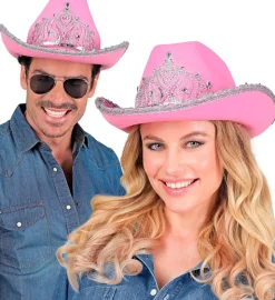 Tiara Cowboyhat Lyserød