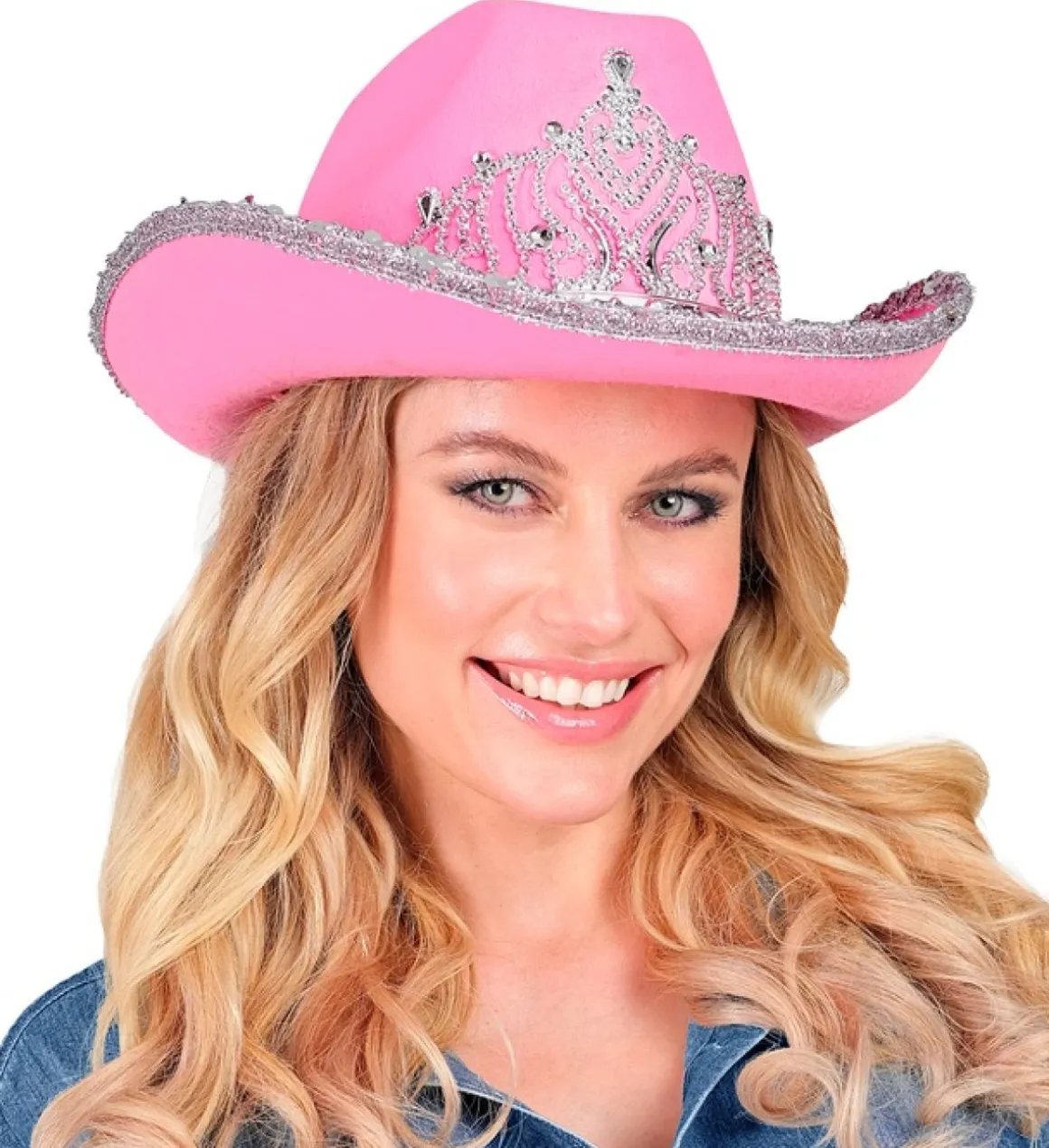 Tiara Cowboyhat Lyserød