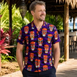 Tikimasker Hawaiiskjorte
