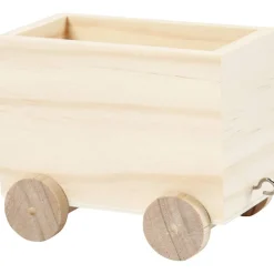 Togvogn Dekoration Træ Beige