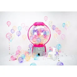 Transparent Rund Ballon Blå
