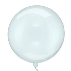 Transparent Kuglerund Ballon Blå