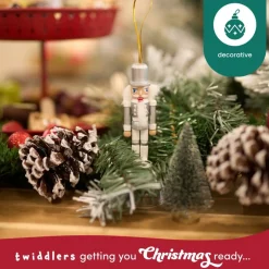 Træ Nøddeknækkere Juletræspynt Hvid