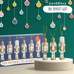 Træ Nøddeknækkere Juletræspynt Hvid