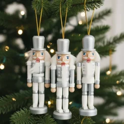 Træ Nøddeknækkere Juletræspynt Hvid