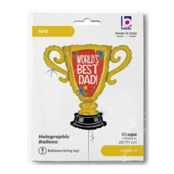 Trofæ World's Best Dad Folieballon