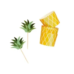 Tropiske Ananas Bægre & Madpinde