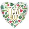 Tropisk I Love You Folieballon