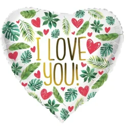 Tropisk I Love You Folieballon