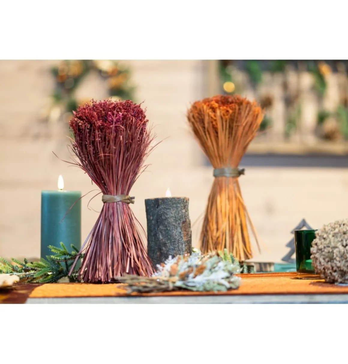 Tørret Blomsterbuket Vinrød