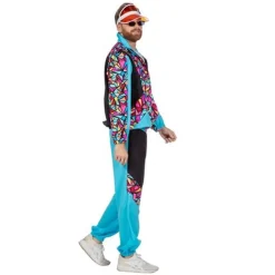 Turkis Multifarvet Ski Kostume