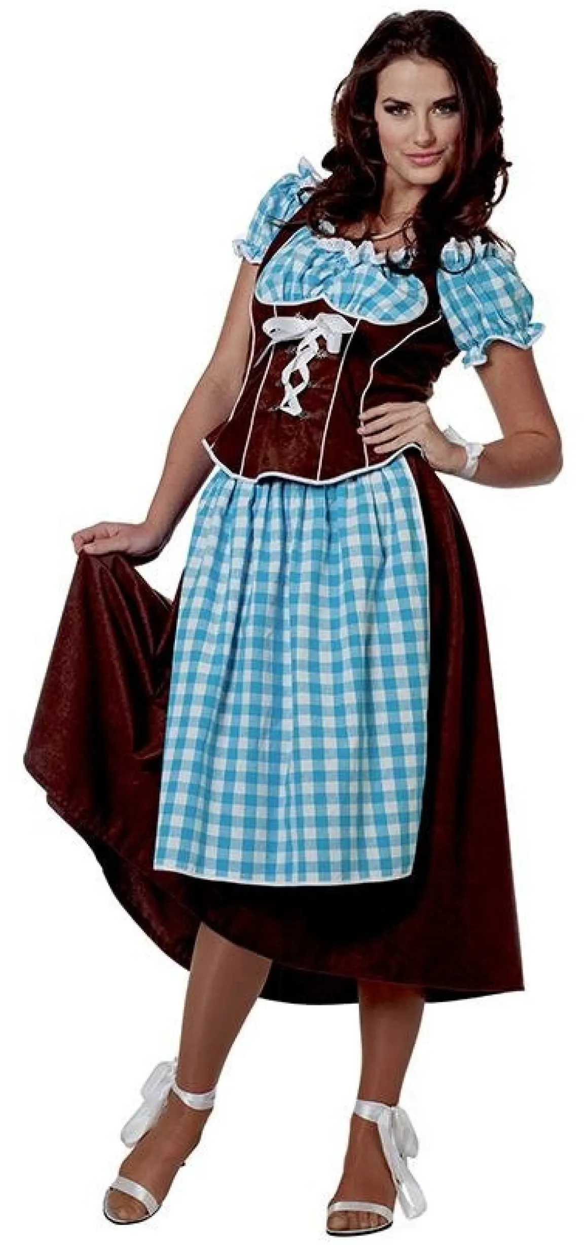 Tyrolerkjole Ilse Blå