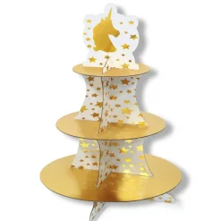 Unicorn Kagestand Guld