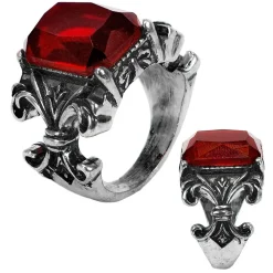 Vampyr Ædelsten Ring Rød